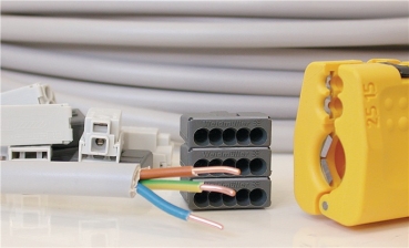 Abmantelungswerkzeug Uni Plus Gesamtlänge 130 mm Arbeitsbereich D. 8,0 - 15,0 mm 1,5 u. 2,5 (Litze) mm² JOKARI